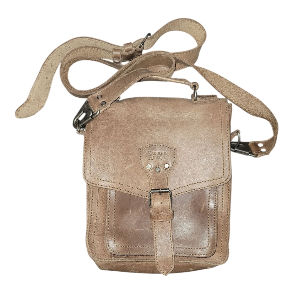 Leather Crossbody Messenger Bag